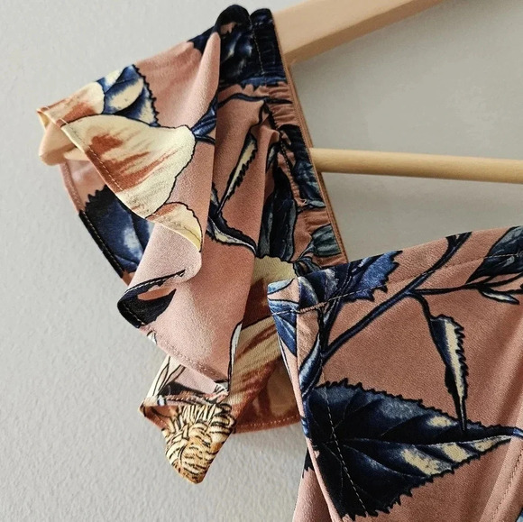 For Love And Lemons Flamenco Strapless Corset Floral Mini Dress Size Small. - Picture 9 of 16